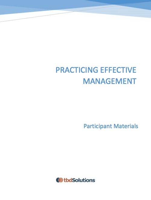 Practicing Effective Management